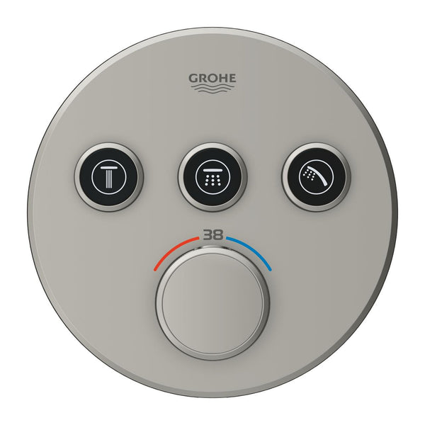 Grohe Grohtherm  Smart Control Üç Valfli Akış Kontrollü, Ankastre Termostatik Duş Bataryası - 29121MS0