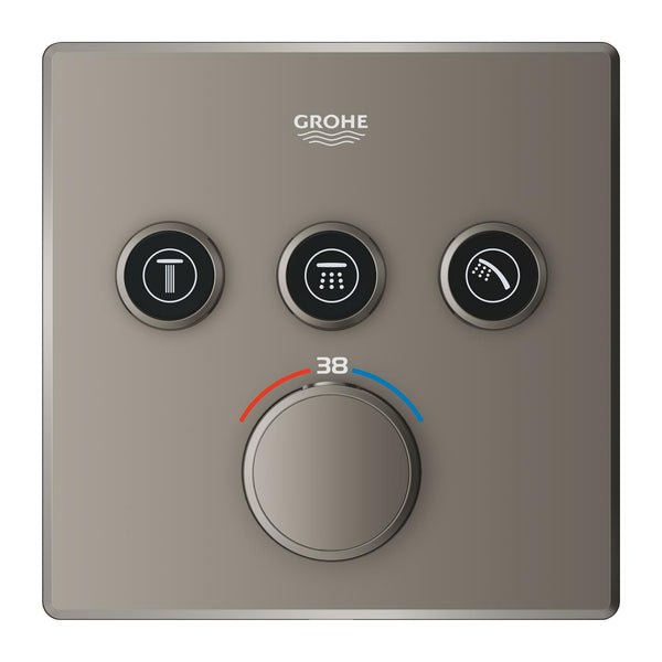 Grohe Grohtherm  Smart Control Üç Valfli Akış Kontrollü, Ankastre Termostatik Duş Bataryası - 29126MG0