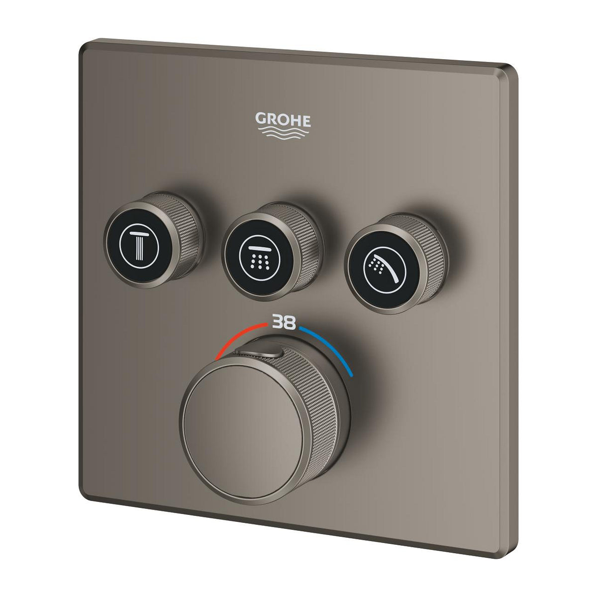 Grohe Grohtherm  Smart Control Üç Valfli Akış Kontrollü, Ankastre Termostatik Duş Bataryası - 29126MG0
