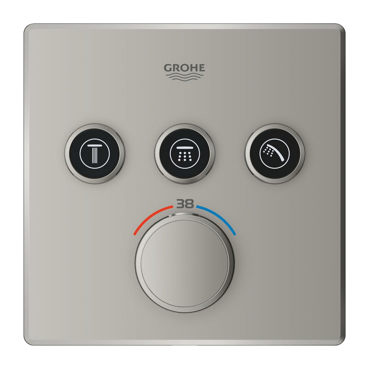 Grohe Grohtherm  Smart Control Üç Valfli Akış Kontrollü, Ankastre Termostatik Duş Bataryası - 29126MS0