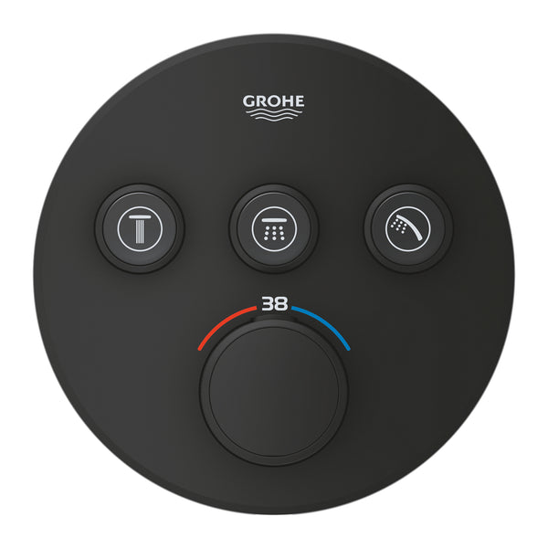 Grohe Grohtherm  Smart Control Üç Valfli Akış Kontrollü, Ankastre Termostatik Duş Bataryası - 29508KF0