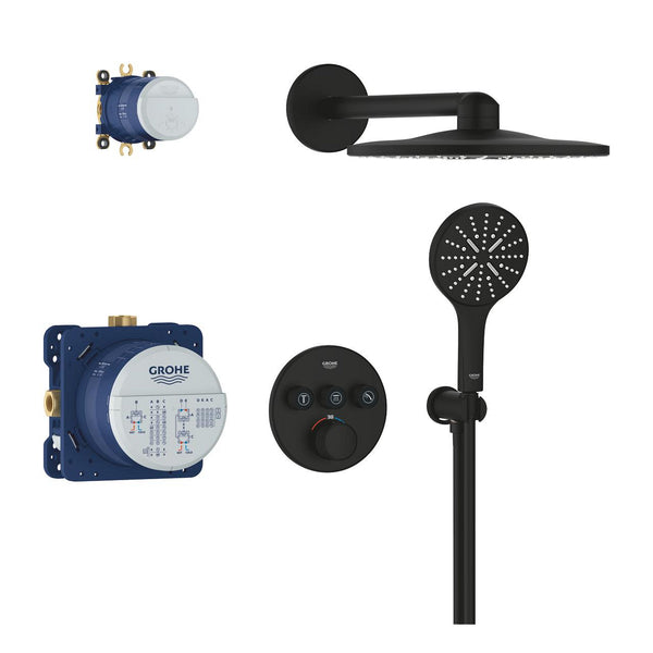 Grohe Grohtherm  Smart Control Concealed Shower System With  Rainshower  Smart Active 310 - 34863KF0