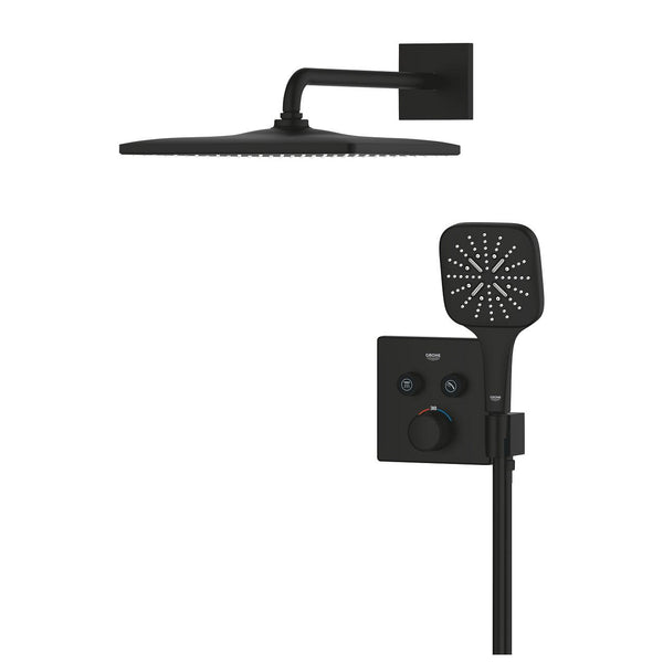 Grohe Grohtherm  Smart Control Concealed Shower System With  Rainshower  Mono 310  Cube - 34865KF0