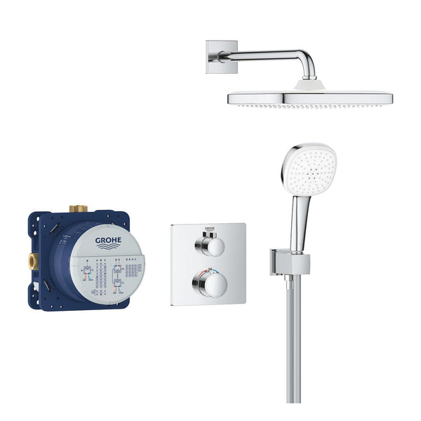 Grohe Grohtherm Concealed Shower System With  Tempesta 250  Cube - 34871000
