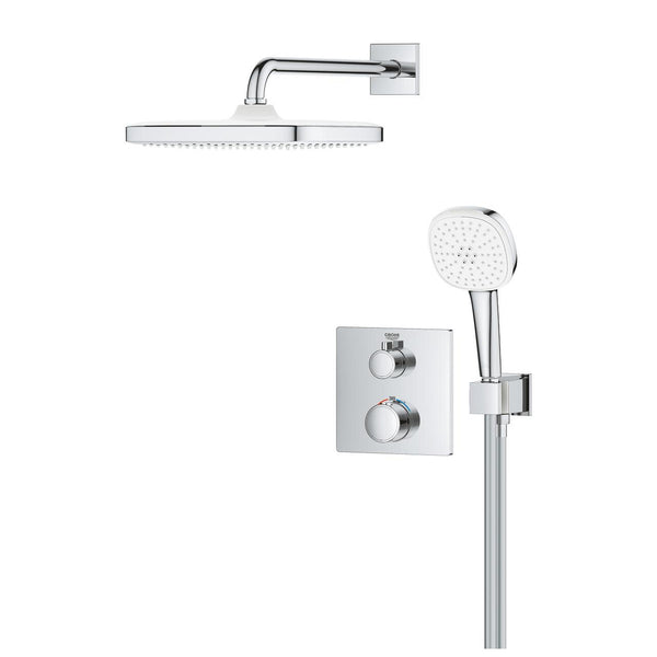 Grohe Grohtherm Concealed Shower System With  Tempesta 250  Cube - 34871000