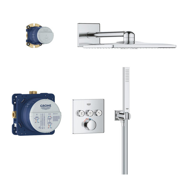 Grohe Smart Control Concealed Shower System With  Rainshower  Smart Active 310  Cube - 34873000