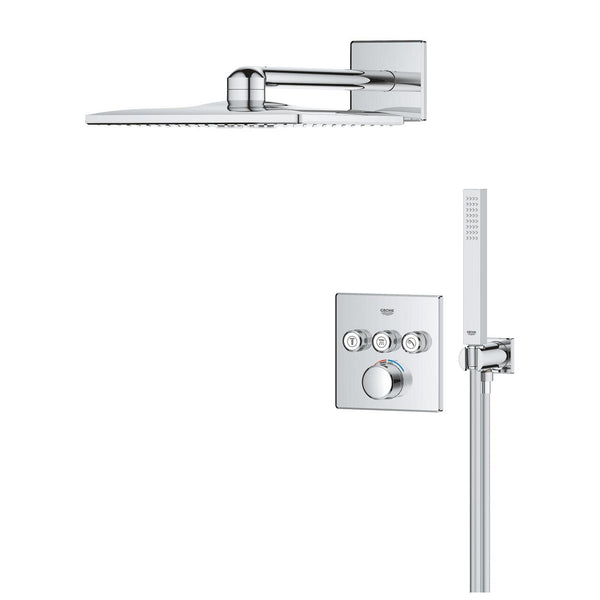 Grohe Smart Control Concealed Shower System With  Rainshower  Smart Active 310  Cube - 34873000