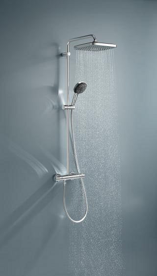 Grohe Vitalio  Comfort 250 Duvara Monte Termostatik Bataryalı Duş Sistemi - 26696001