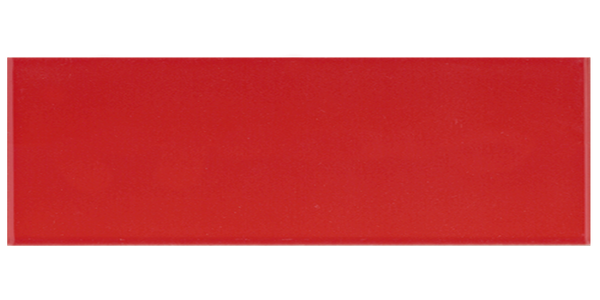 Art Mosaic Flat 10x40 / 4”x16” Red Matt Duvar Karosu