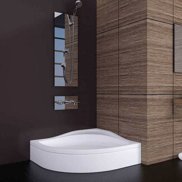 90x90x16 Oval Oturmalı Duş Teknesi