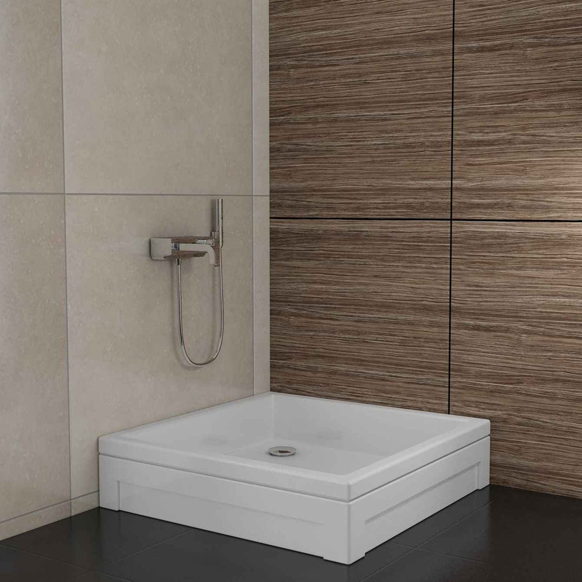 100x100x16 Kare Panelli Duş Teknesi