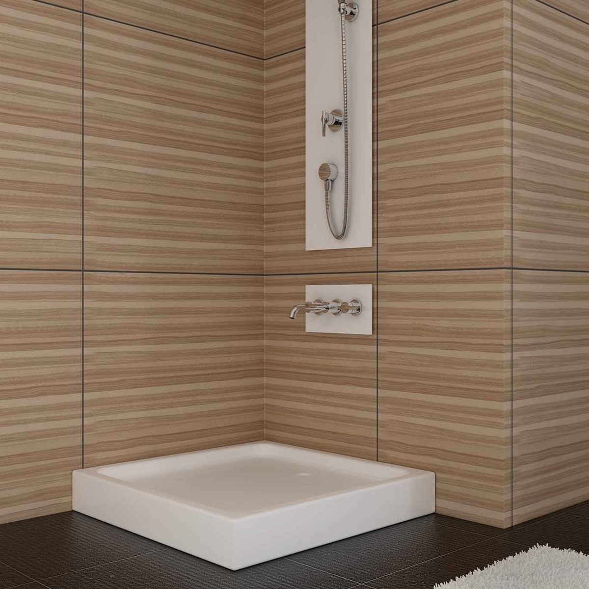 80x80x12 Kare Monoblok Duş Teknesi