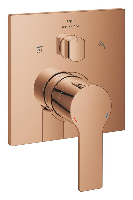 Grohe Allure خلاط حمام جداري (ثلاثي الاتجاهات، مجموعة خارجية)، نحاس - 29176DA1