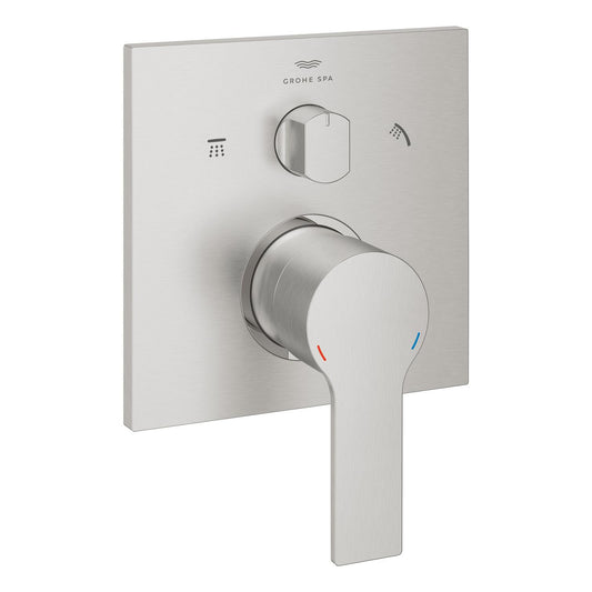 Grohe Allure خلاط حمام جداري (ثلاثي الاتجاهات، مجموعة خارجية)، ستانلس ستيل - 29176DC1