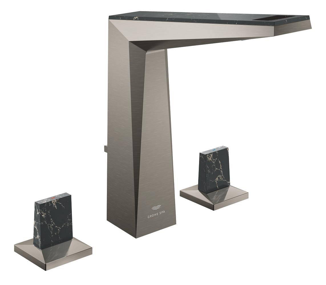 Mitigeur lavabo 3 trous Grohe Allure Brilliant Private Collection taille L finition brossée Hard Graphite – 20669AL0