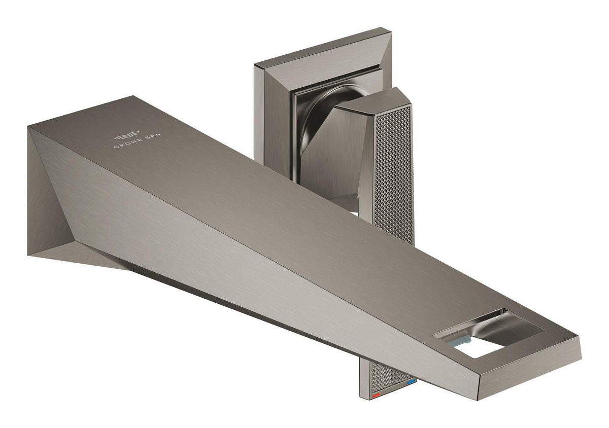 Mitigeur lavabo mural 2 trous Allure Brilliant Private Collection taille M Brushed Hard Graphite – 29517AL0
