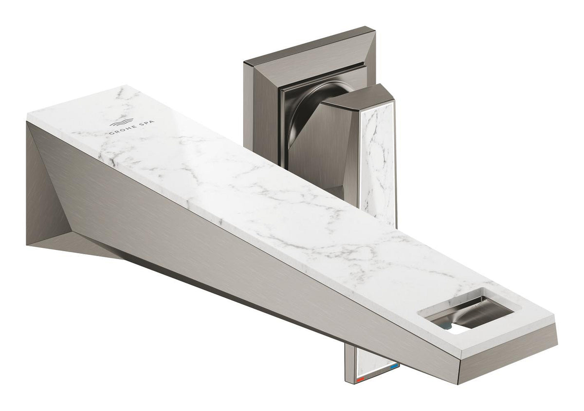 Mitigeur lavabo mural 2 trous Allure Brilliant Private Collection taille M Brushed Hard Graphite – 29519AL0
