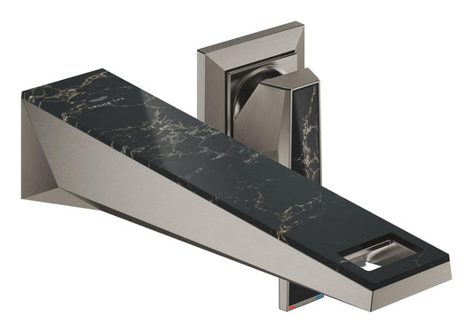 خلاط مغسلة جداري بفتحتين Allure Brilliant Private Collection مقاس M Brushed Hard Graphite – 29521AL0