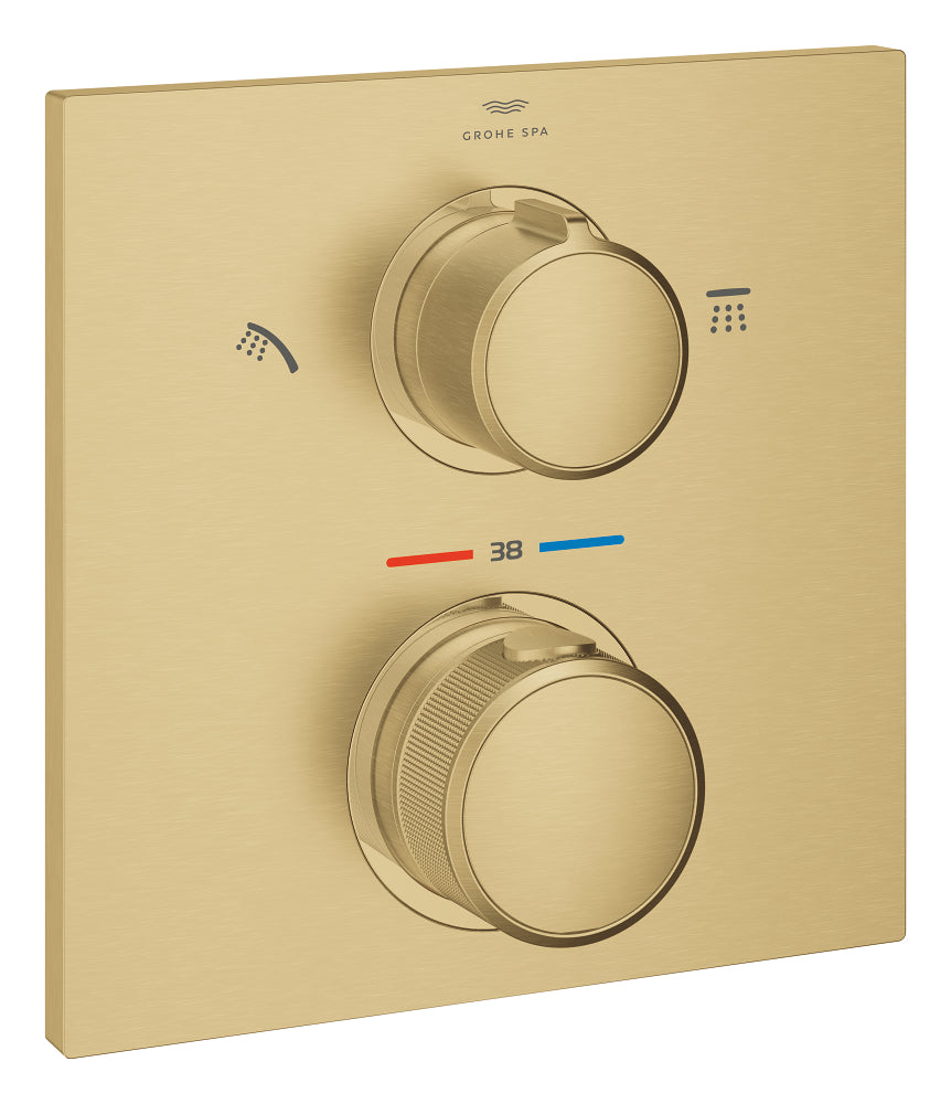 Grohe mitigeur thermostatique encastré bain 2 sorties Allure Br. Cool Sunrise - 29181GN2