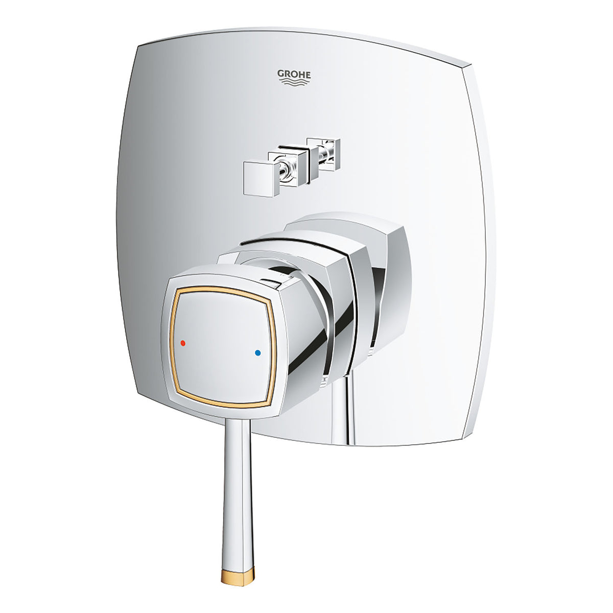 Grohe Ankastre Banyo Bataryası 2 Çık. Grandera Kr/Altın- 24068IG0