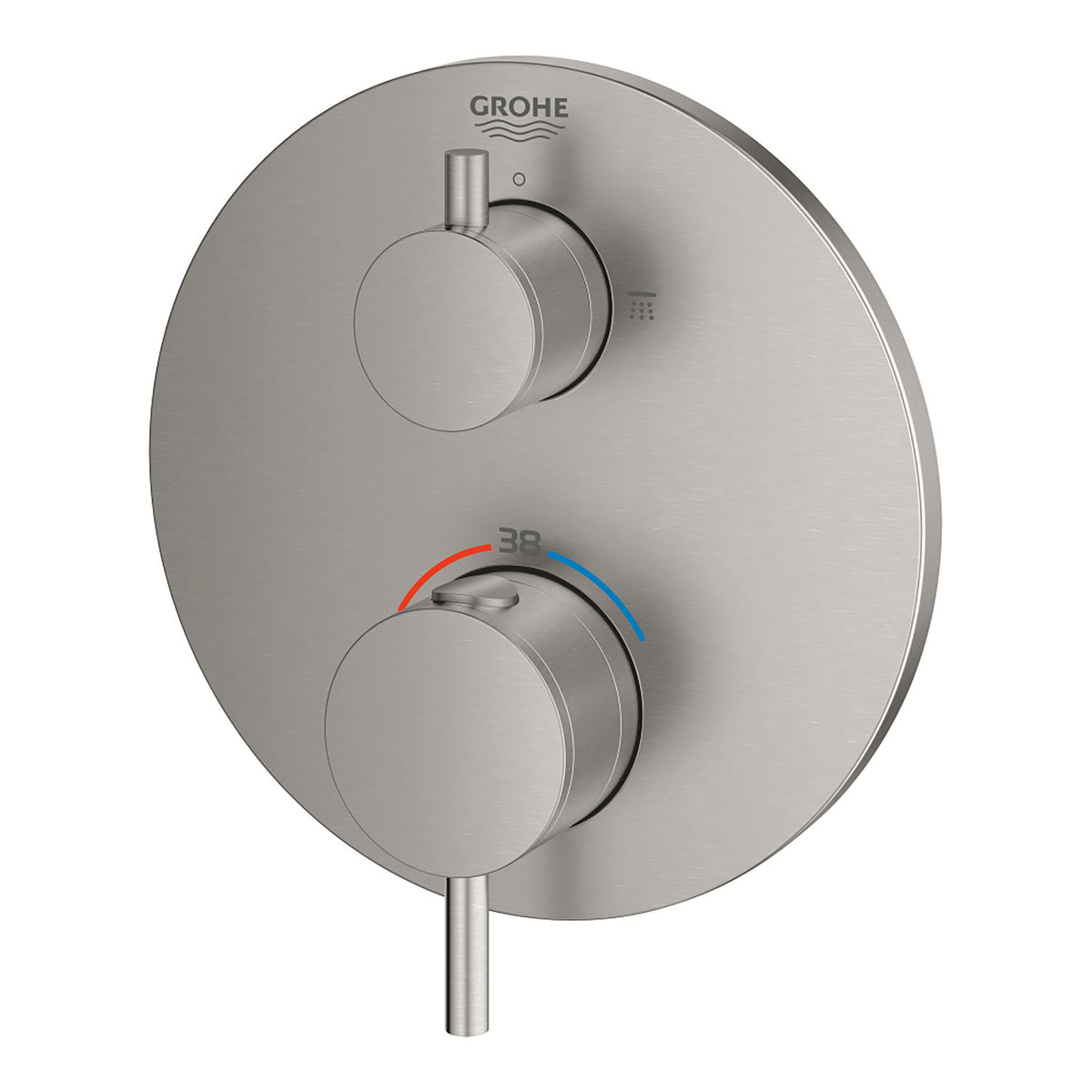 Grohe Ankastre Term. Banyo Bat. 2 Çık. Atrio Super Steel - 24135DC3