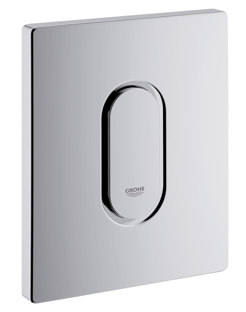 Plaque de commande manuelle pour urinoir encastré Grohe, ABS chromé - 38857000