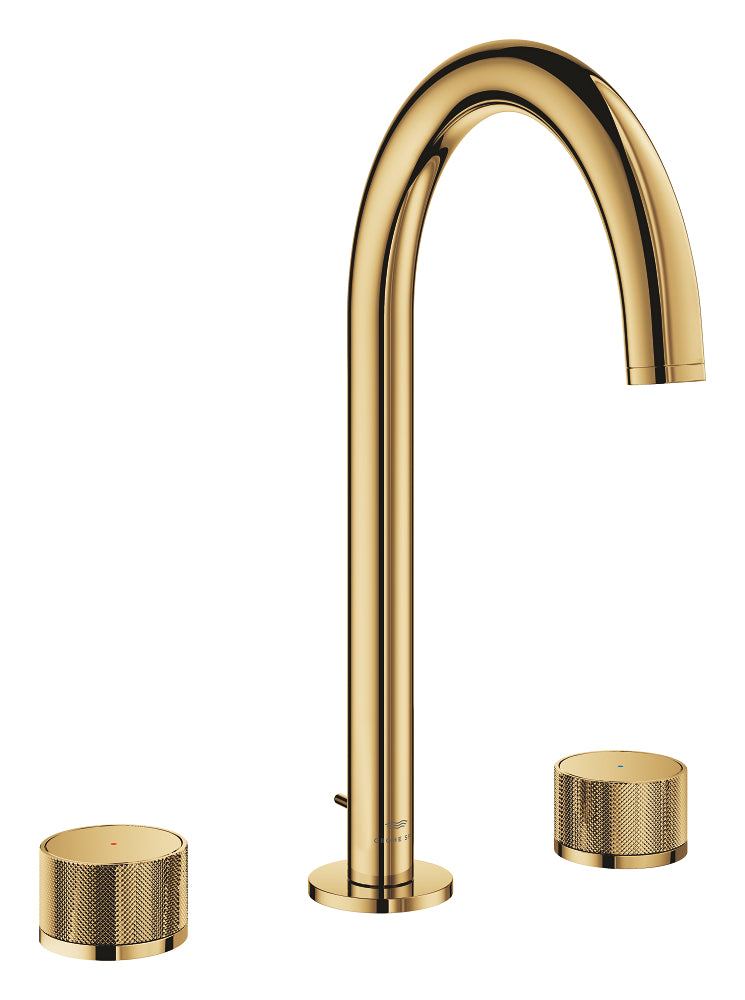 Mitigeur lavabo 3 trous L taille, finition Cool Sunrise Grohe Atrio Private Collection - 20595GL0