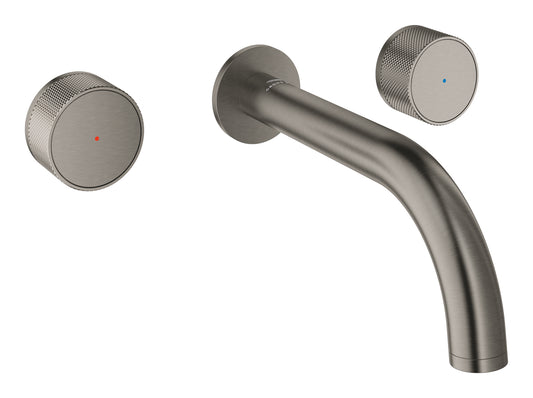 Mitigeur lavabo mural 3 trous M taille, finition graphite brossé Grohe Atrio Private Collection - 20589AL0