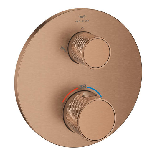 Grohe Atrio Private Collection Ankastre Termostatik Banyo Bataryası 2 Çıkışlı Brushed Warm Sunset – 24396DL0