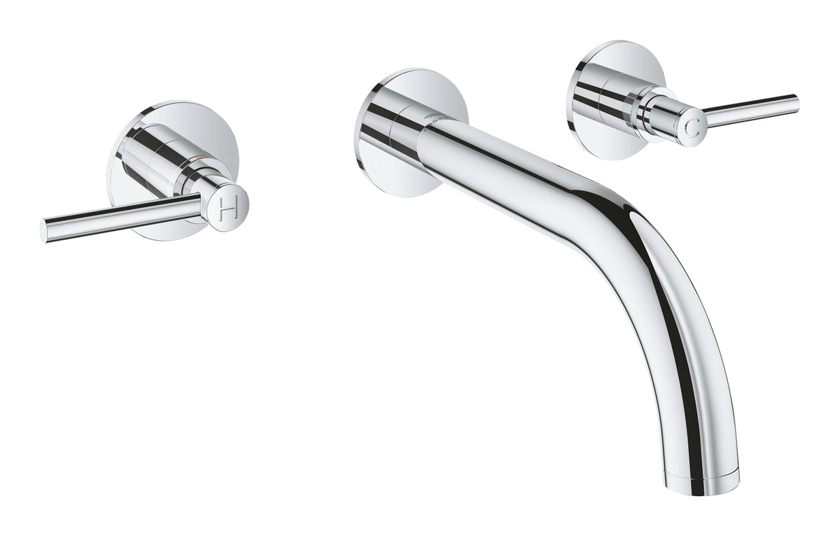 Mitigeur mural 3 trous Grohe Atrio pour lavabo, taille M, chromé – 20662000