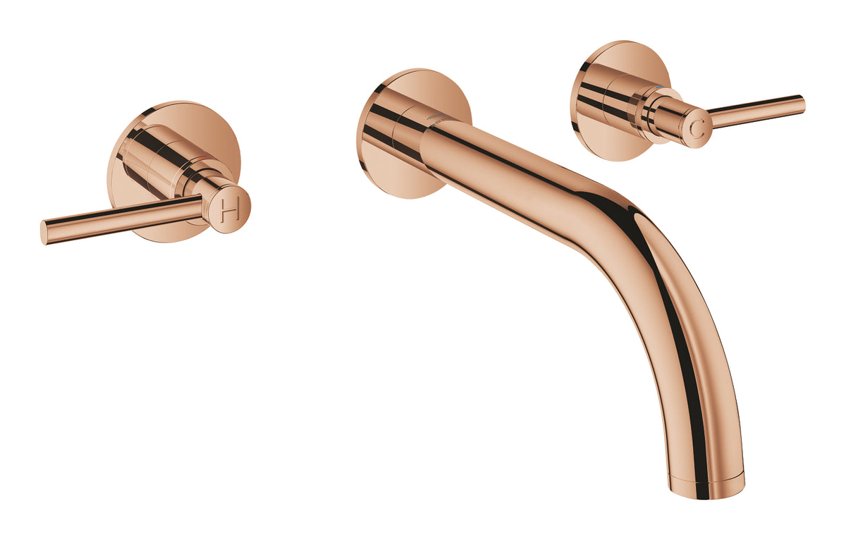 Настенный трехотверстный смеситель для раковины Grohe Atrio, размер M, Warm Sunset - 20662DA0
