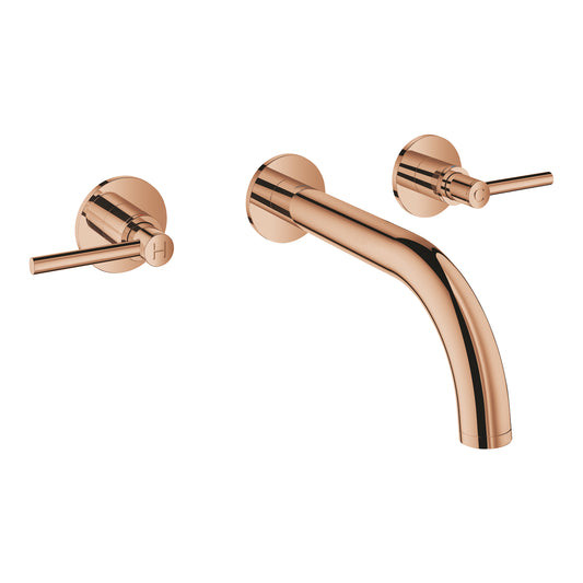 خلاط مغسلة جداري Grohe Atrio ثلاثي الفتحات مقاس M بلون Warm Sunset - 20662DA0