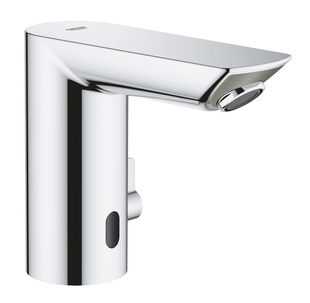 خلاط مغسلة إلكتروني Grohe Bau Cosmopolitan E، 1/2″، مدخل ماء مزدوج مع محدد حرارة قابل للتعديل - 36453000
