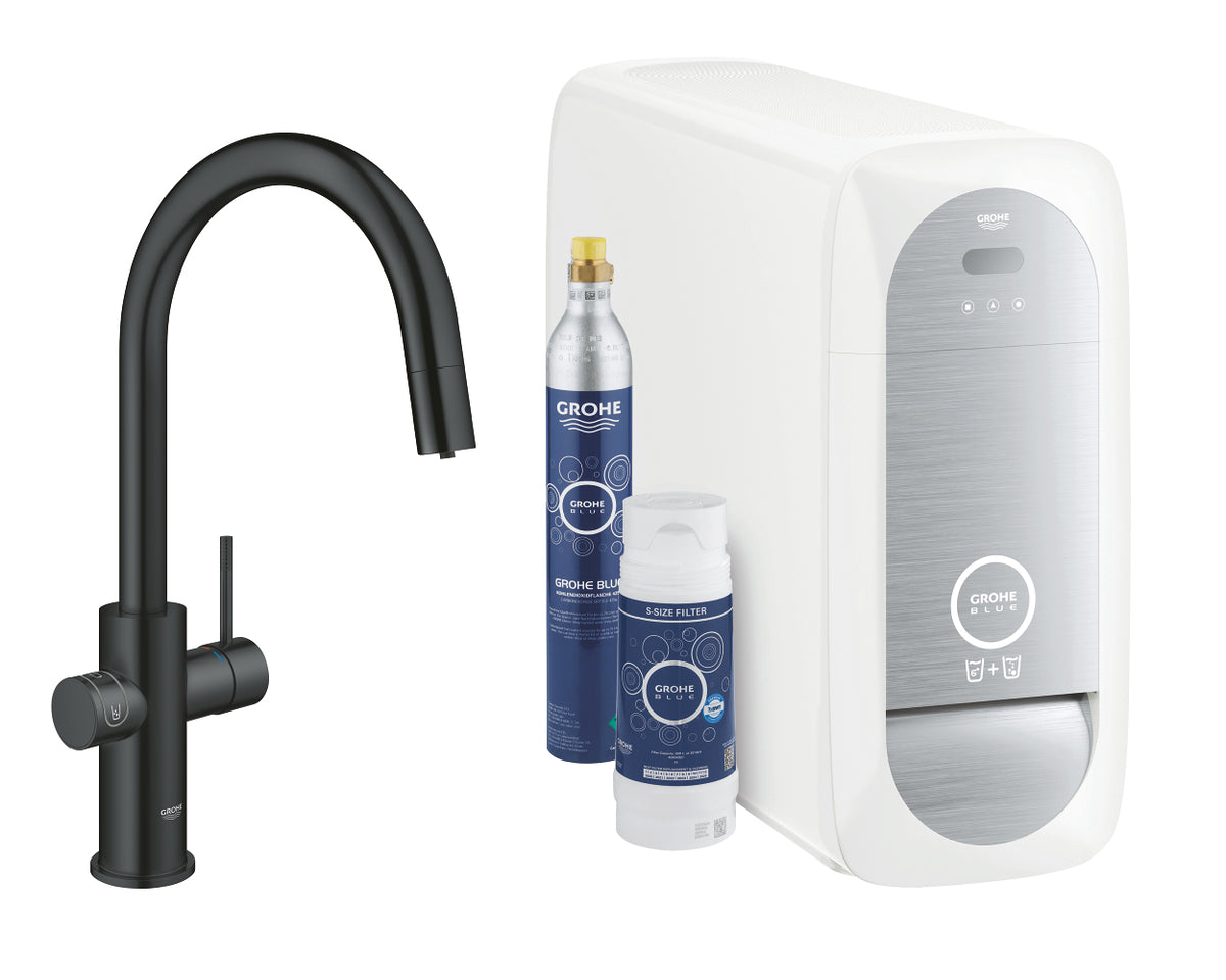 Grohe G R O H E Blue Home C-Spout Starter Kit с Pull- Out Spout - 31541KS0