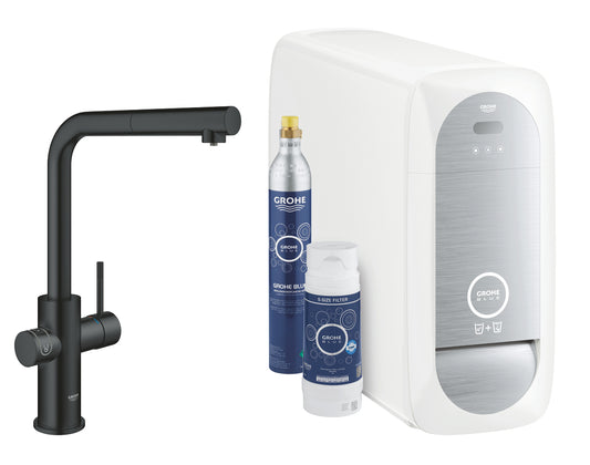 Grohe G R O H E  Blue  Home L-Spout Starter Kit With  Pull- Out Spout - 31539KS0
