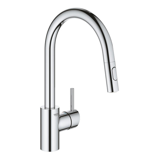 Grohe mitigeur d'évier à ressort 2 fonctions Concetto chrome - 31483002
