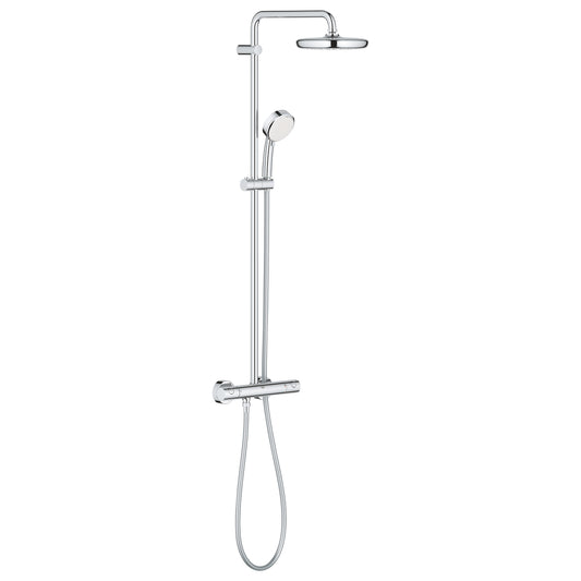 Grohe Tempesta  Cosmopolitan  System 210 Duvara Monte Termostatik Bataryalı Duş Sistemi - 27922001