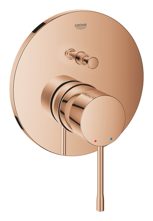 خلاط حمام/دش جداري Grohe Essence بمخرجين مع محول Warm Sunset - 24167DA1