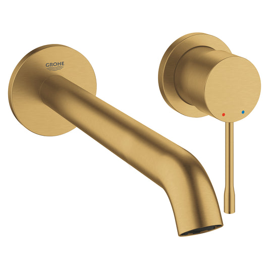 Двухотверстный настенный смеситель для раковины Grohe Essence New, Brushed Cool Sunrise - 19967GN1