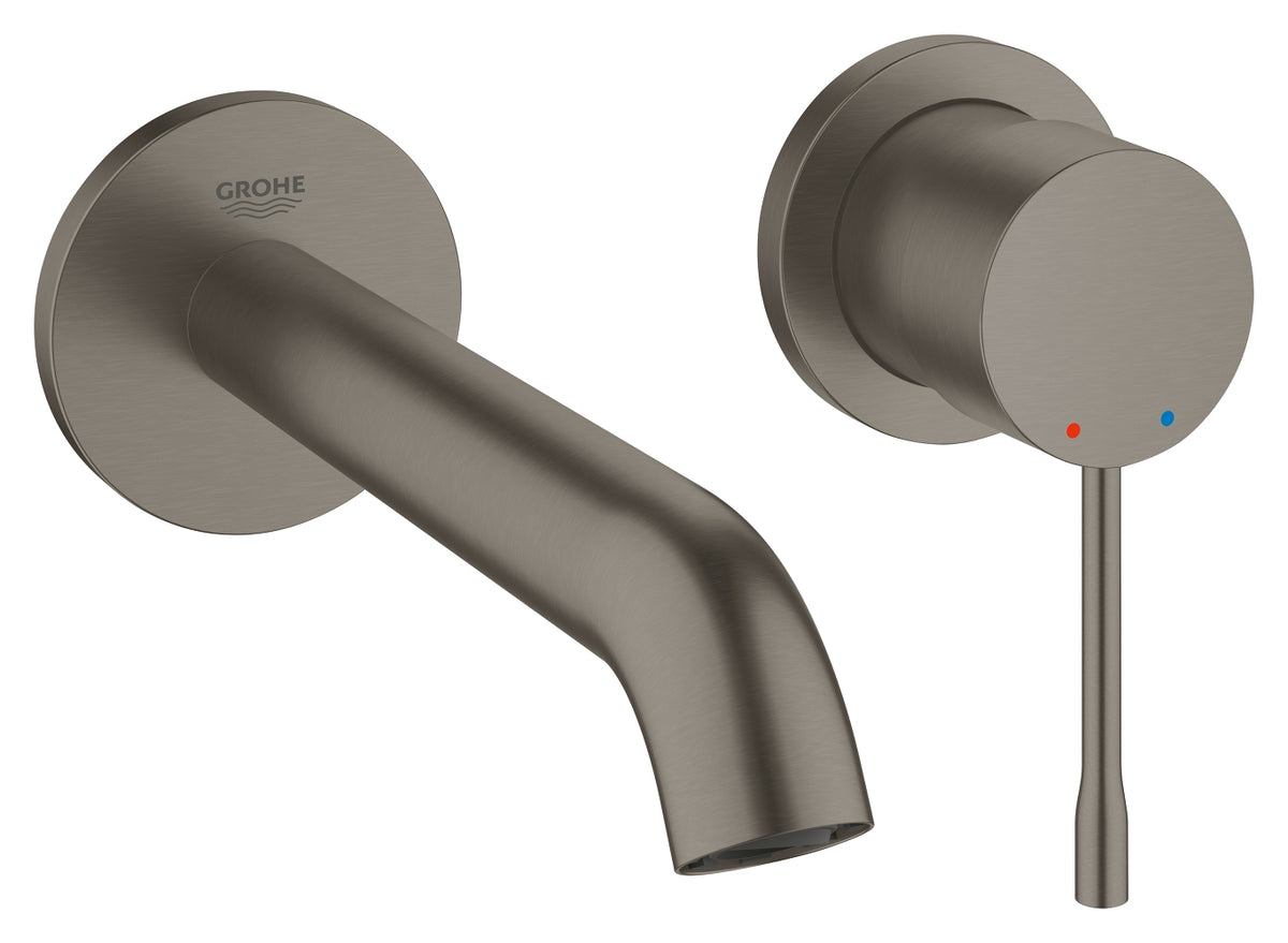 Mitigeur lavabo 2 trous Grohe Essence taille M finition Brushed Hard Graphite - 19408AL1