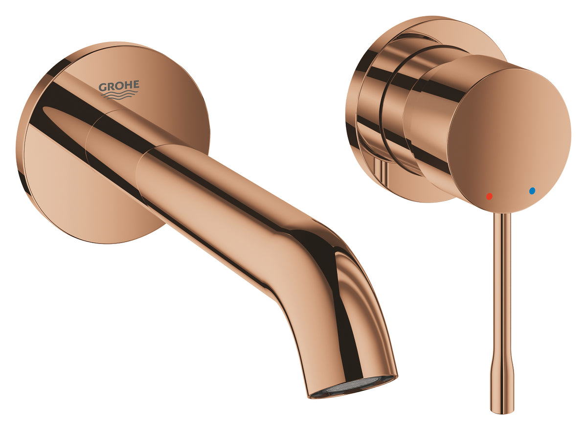 Двухотверстный настенный смеситель для раковины Grohe Essence Warm Sunset - 19408DA1