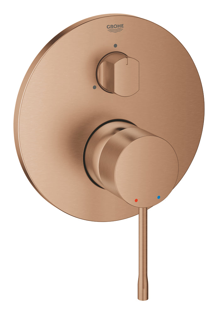 Встраиваемый смеситель для ванны 3 выхода Grohe Essence Brushed Warm Sunset - 24092DL1