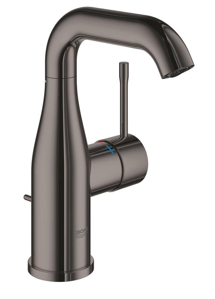 Mitigeur de lavabo monocommande Grohe Essence New taille M Hard Graphite - 23462A01