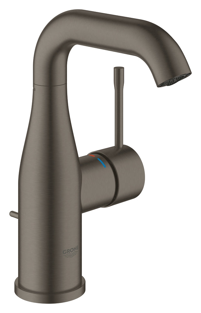 Mitigeur de lavabo monocommande Grohe Essence New taille M brossé Hard Graphite - 23462AL1