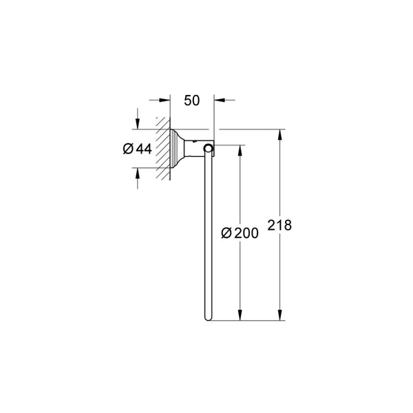 Grohe Essentials Authentic Halka Havluluk - 40655001