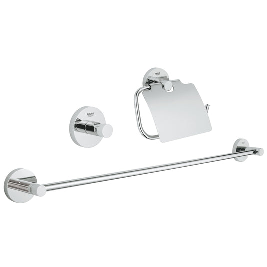 Set d'accessoires de salle de bain 3-en-1 Grohe Essentials Guest - 40775001