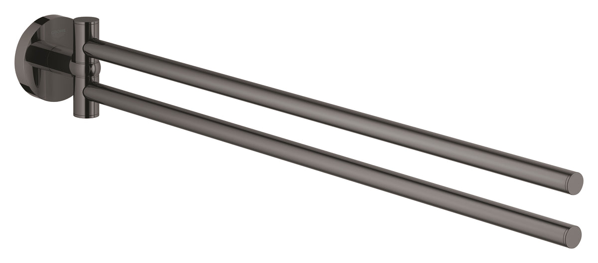 Porte-serviettes double 44 cm Essentials Hard Graphite - 40371A01
