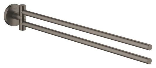 حامل مناشف مزدوج 44 سم Essentials Brushed Hard Graphite - 40371AL1
