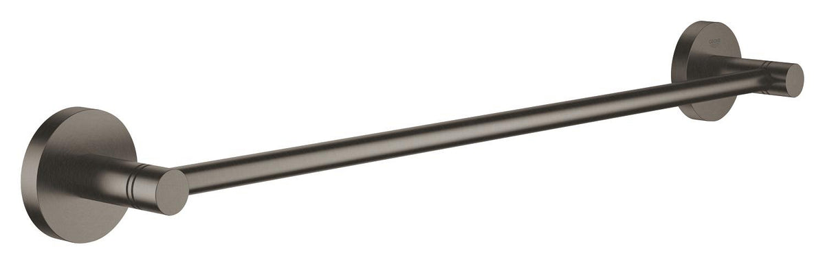 حامل مناشف طويل 45 سم Grohe Essentials بلمسة نهائية غير لامعة Hard Graphite - 40688AL1
