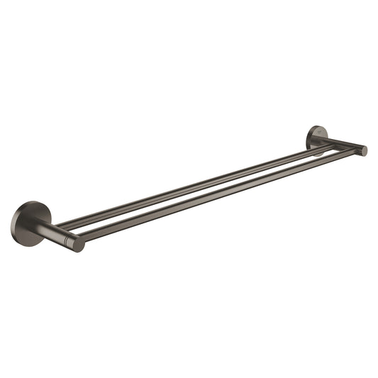 حامل مناشف مزدوج 60 سم Grohe Essentials Brushed Hard Graphite - 40802AL1